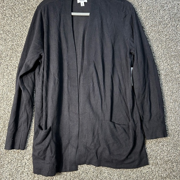 NWT Croft & Barrow Classic open front cardigan SZ XXL - Picture 2 of 5